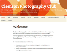 Tablet Screenshot of clemsonphotoclub.com